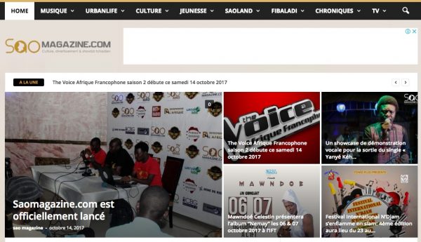 Article : Saomagazine.com, un nouveau magazine culturel pour le Tchad